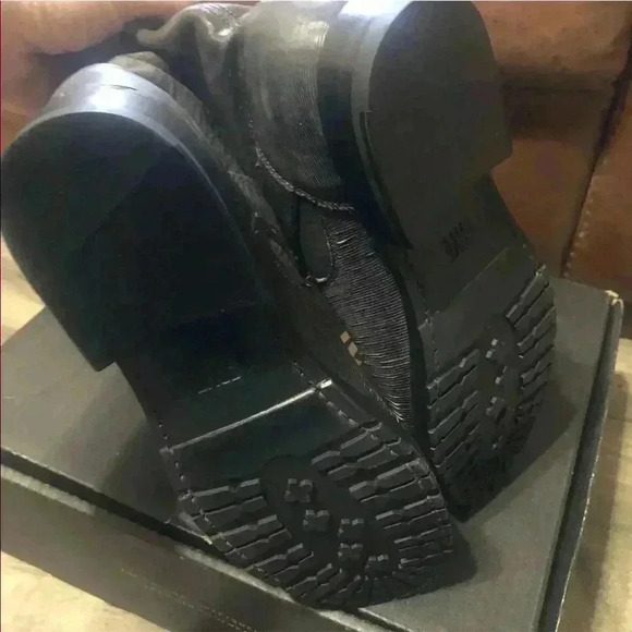 Frye Natalie Short Engineer Boot Charcoa Size 7.5 NIB. Condition is New with box - Picture 5 of 8